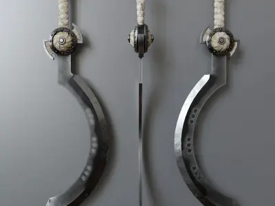 Melee weapons set in fantasy style 3D Model Pack