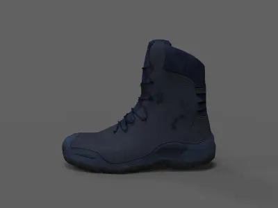 High Boots Blue and Military Free low-poly 3D model