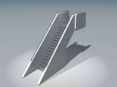 Airport stair 3D model