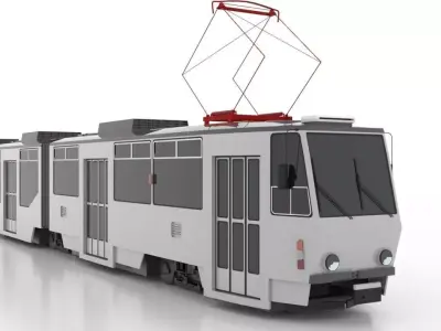 Tatra KT8D5R-N2 Low Low-poly 3D model