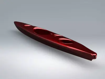 Kayak canoe 3D model
