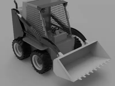 Front Loader Low-poly 3D model