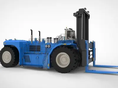 industrial heavy forklift  3D model