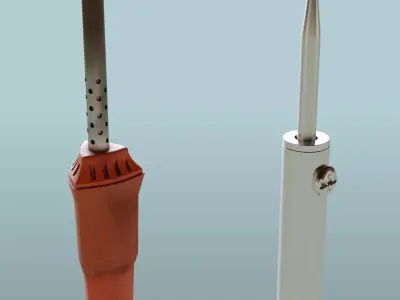 Soldering Iron Low-poly 3D model
