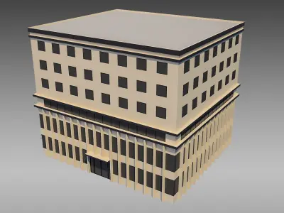 Commercial Building 001 3D model