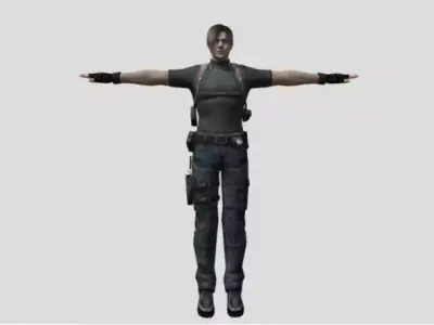 Leon SKennedy RE4 3D model