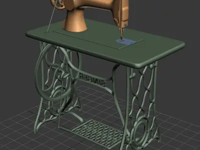 Singer Sewing Machine 3D model buy