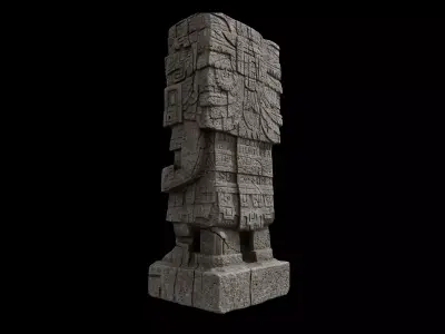 Aztec Tlaloc 3D model