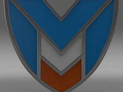 marussia logo 3D model by Sergey