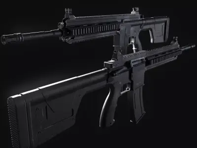 M416 Assault Rifle 3D model
