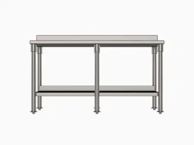 Stainless Steel Table 2 3D model