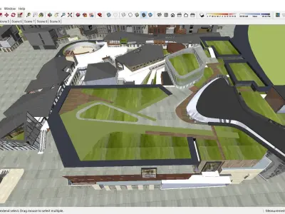 Sketchup Commercial Complex 157 3D model