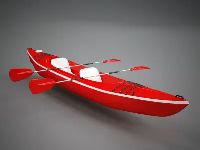 Recreational Kayak 3D model