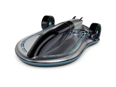 Hovercraft 3D model 5