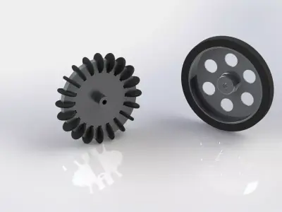 Robots Wheels Free 3D model
