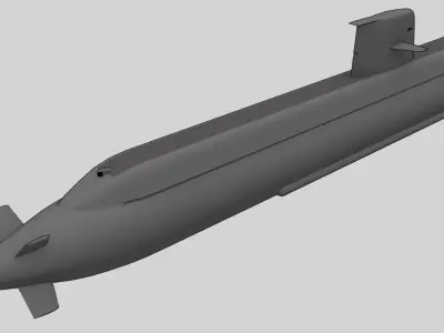 SSK Gotland A19 class Low-poly 3D model