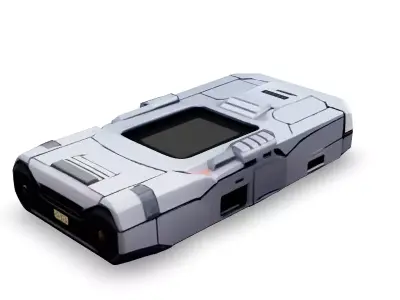SciFi Handheld Device Scanner Low-poly 3D model