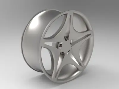 Car Rim 3D model 6
