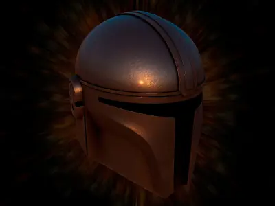 Mandalorian Helmet 3D model buy