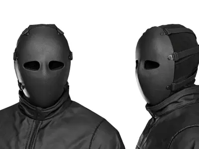 Bulletproof Mask Low-poly 3D model