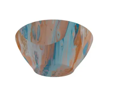 Bowl in Mix Pattren 3D model