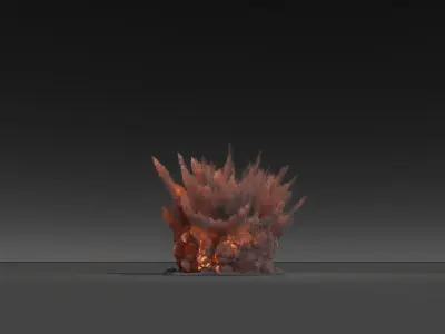 3 Explosion Animations High Resolution Pack 3D model