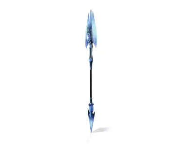 Futuristic Sci-Fi Spear Low-poly 3D model