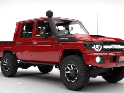 TOYOTA LAND CRUISER J79 GR  Low-poly 3D model