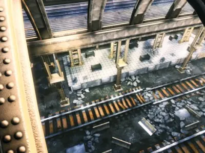 Modular Beam Low-poly 3D model