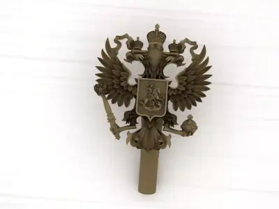 Gerb Russia 4 Russian Coat of arms 3D print model