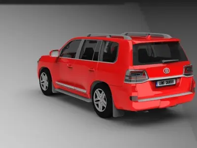 Land Cruiser Low-poly 3D model