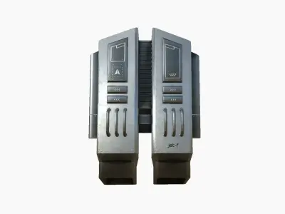 Jetpack F08 Light Steel - SciFi Character Design Low-poly 3D model