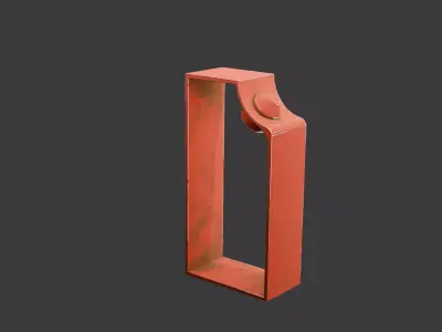 realistic industrial metal bracket  Free 3D model