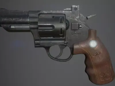 revolver 3D model 16