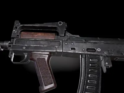 GROZA Rifle Low-poly 3D model purchase