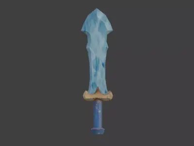 Stylised swords low-poly game ready Low-poly 3D model Low-poly 3D model