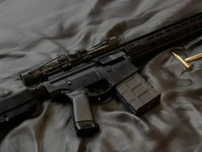 Rifle MK216 3D model