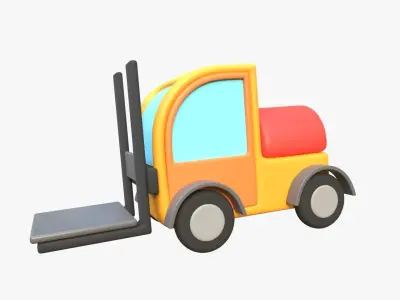 Forklift 3D model by slabdsgn