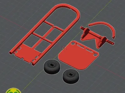 Coca Cola Mini Bottles Colection - Hand Truck collectible 3D print model