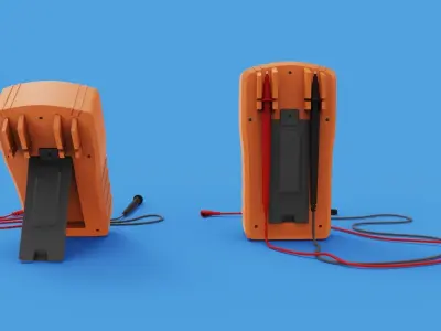 Digital Multimeter meter 3D model