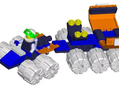 Launcher rover 3D model