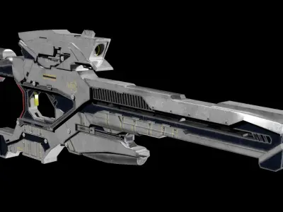 Sci fi 15 Guns 3D model