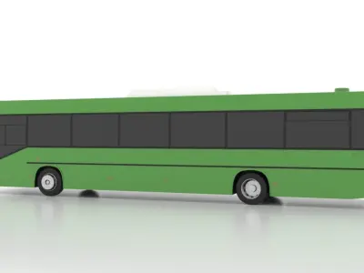 Mercedes-Benz O405 France Low Low-poly 3D model