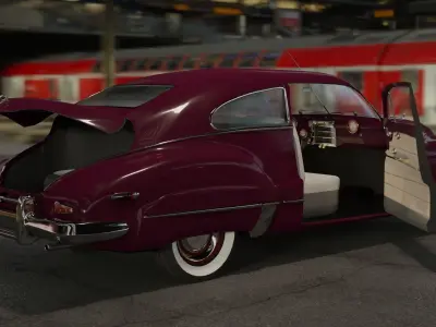 Buick 1947 Super Sedanette - Game Ready Classic Car Low-poly 3D model