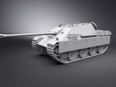 Jagdpanther Scale model 3D print model