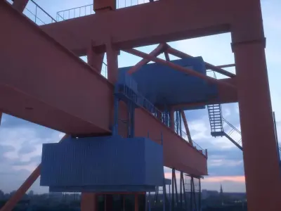 Crane container 3D model