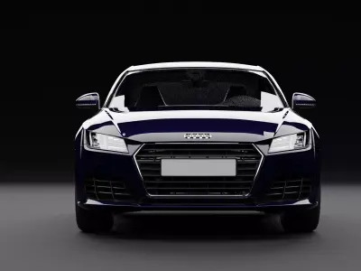 Audi TT Dark Blue 3D model