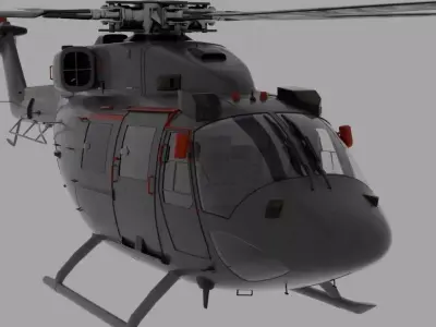 ALH Helicopter Low-poly 3D model