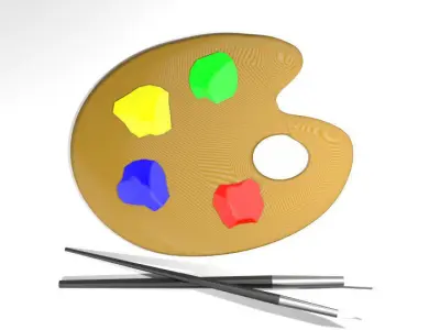 Drawing Tool - Color Palette 3D model