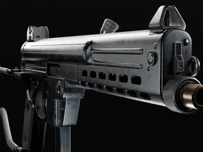 Walther MPL Low-poly 3D model
